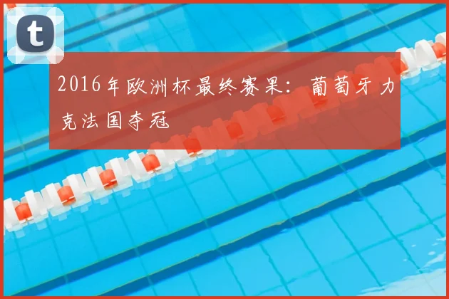 2016年欧洲杯最终赛果:葡萄牙力克法国夺冠